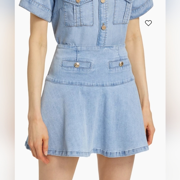 GENERATION LOVE Adella Denim Skirt. Size 32 (~US 12) NWT - Picture 9 of 12